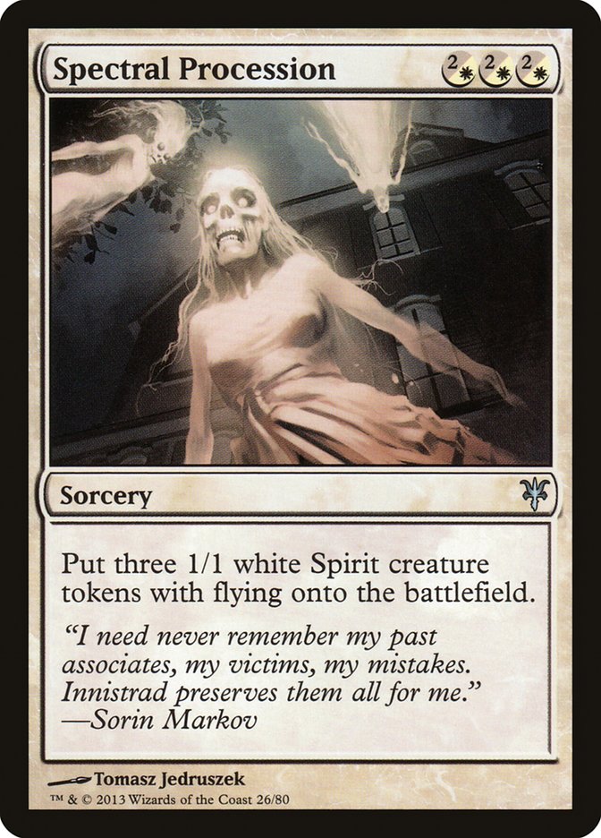 Spectral Procession [Duel Decks: Sorin vs. Tibalt] | Dragon's Lair Comics and Fantasy Houston TX