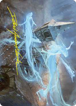 Hallowed Haunting Art Card (Gold-Stamped Signature) [Innistrad: Crimson Vow Art Series] | Dragon's Lair Comics and Fantasy Houston TX