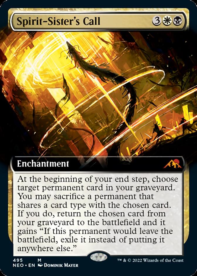 Spirit-Sister's Call (Extended Art) [Kamigawa: Neon Dynasty] | Dragon's Lair Comics and Fantasy Houston TX