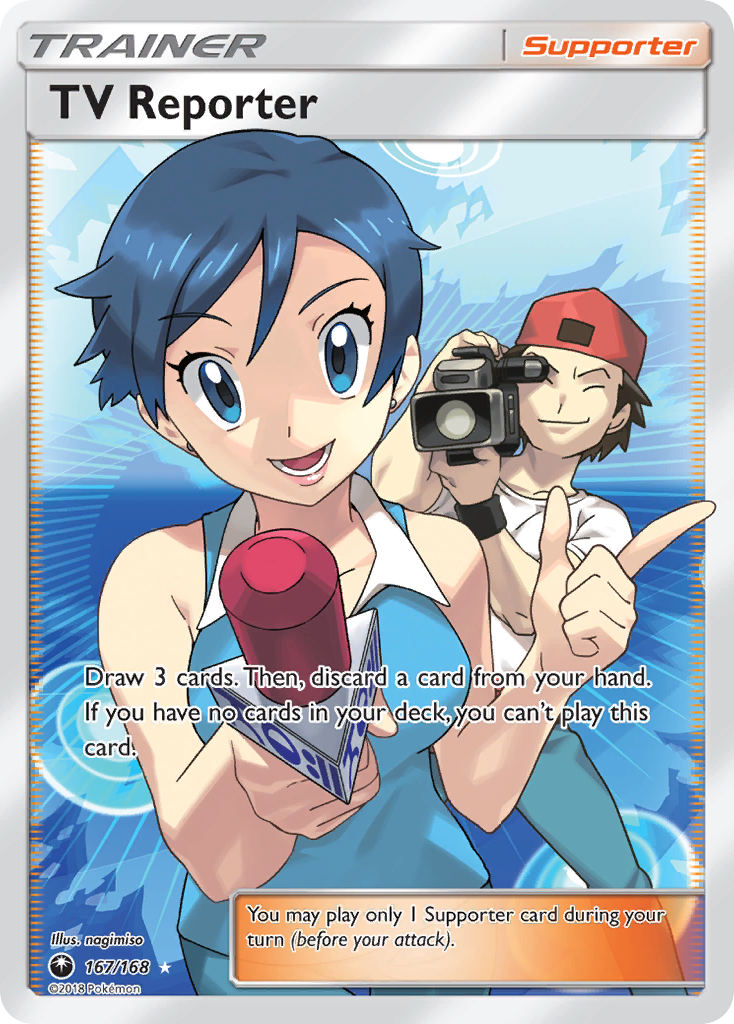 TV Reporter (167/168) [Sun & Moon: Celestial Storm] | Dragon's Lair Comics and Fantasy Houston TX
