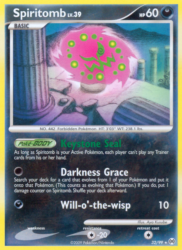 Spiritomb (32/99) [Platinum: Arceus] | Dragon's Lair Comics and Fantasy Houston TX