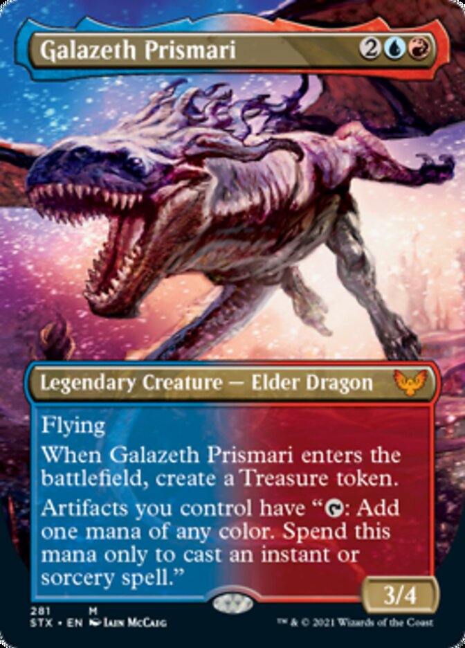 Galazeth Prismari (Borderless Alternate Art) [Strixhaven: School of Mages] | Dragon's Lair Comics and Fantasy Houston TX