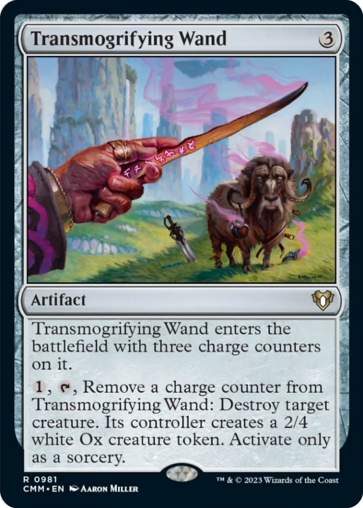 Transmogrifying Wand [Commander Masters] | Dragon's Lair Comics and Fantasy Houston TX