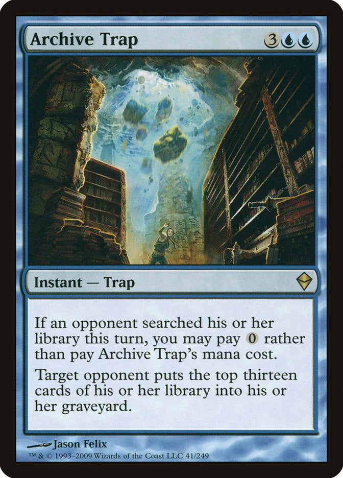 Archive Trap [Zendikar] | Dragon's Lair Comics and Fantasy Houston TX