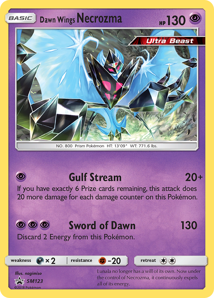 Dawn Wings Necrozma (SM123) [Sun & Moon: Black Star Promos] | Dragon's Lair Comics and Fantasy Houston TX