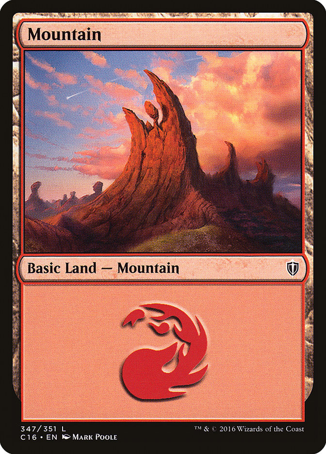 Mountain (347) [Commander 2016] | Dragon's Lair Comics and Fantasy Houston TX