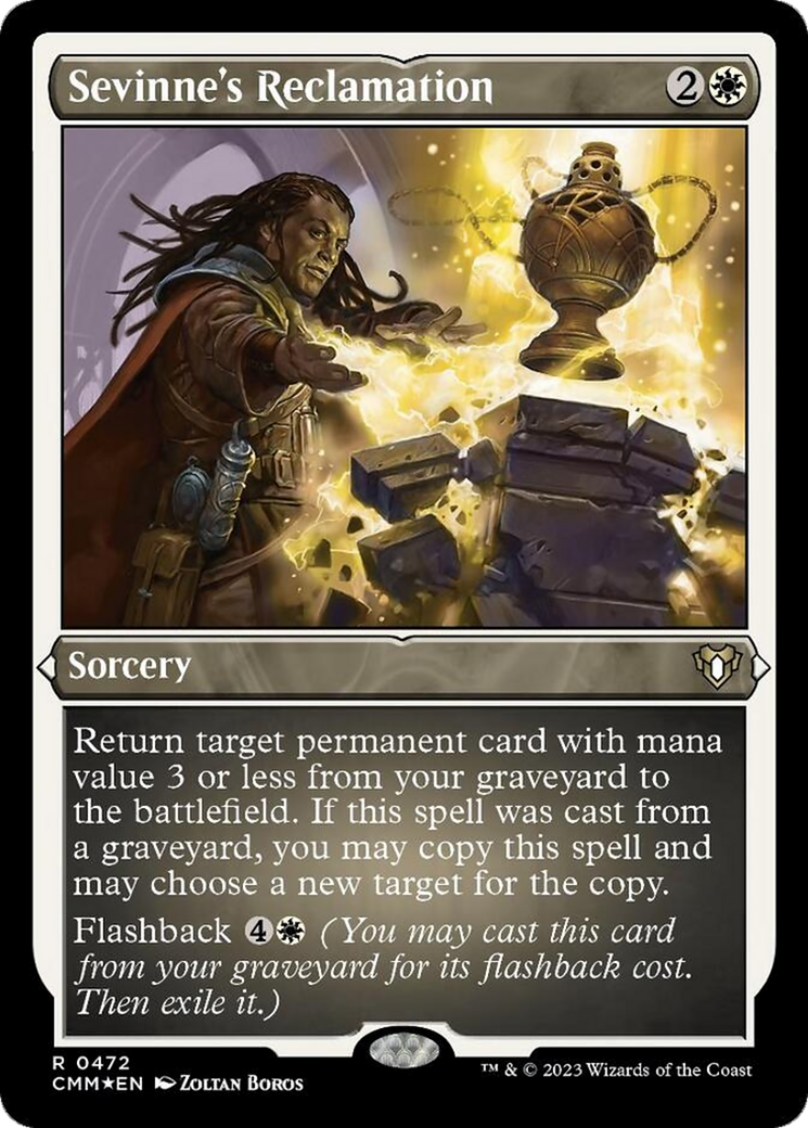 Sevinne's Reclamation (Foil Etched) [Commander Masters] | Dragon's Lair Comics and Fantasy Houston TX