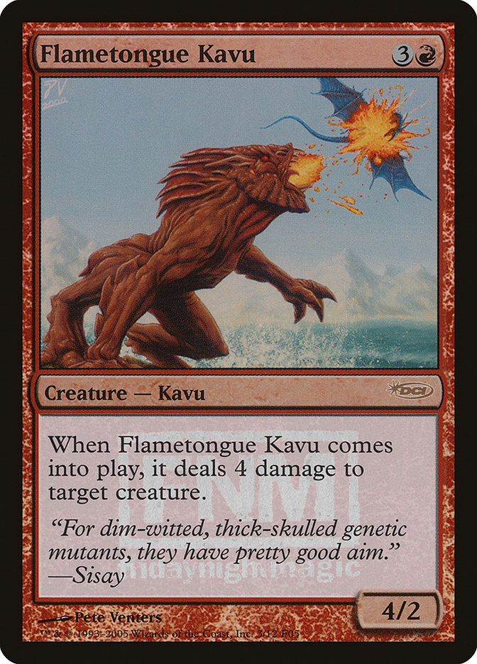 Flametongue Kavu [Friday Night Magic 2005] | Dragon's Lair Comics and Fantasy Houston TX