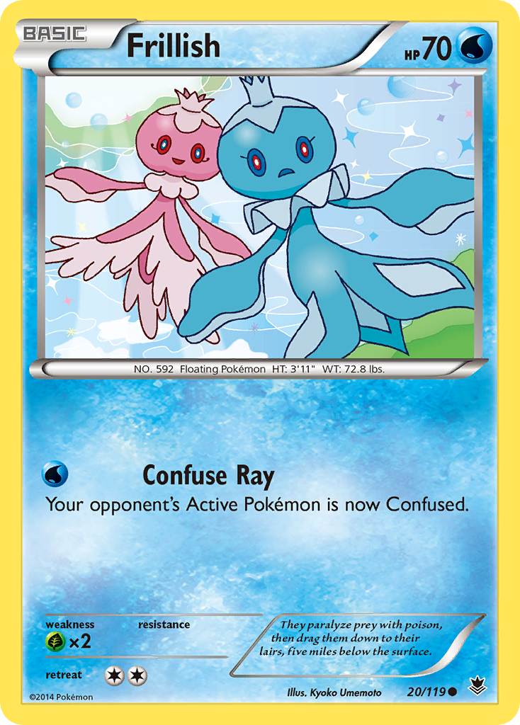 Frillish (20/119) [XY: Phantom Forces] | Dragon's Lair Comics and Fantasy Houston TX