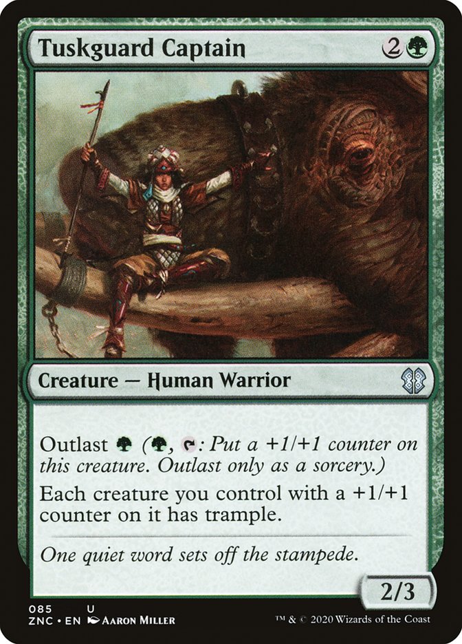 Tuskguard Captain [Zendikar Rising Commander] | Dragon's Lair Comics and Fantasy Houston TX