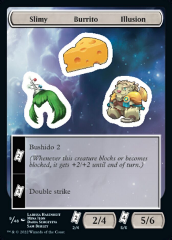 Slimy Burrito Illusion [Unfinity Stickers] | Dragon's Lair Comics and Fantasy Houston TX