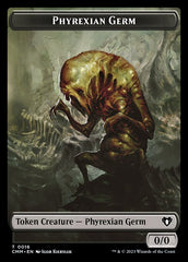 Saproling // Phyrexian Germ Double-Sided Token [Commander Masters Tokens] | Dragon's Lair Comics and Fantasy Houston TX
