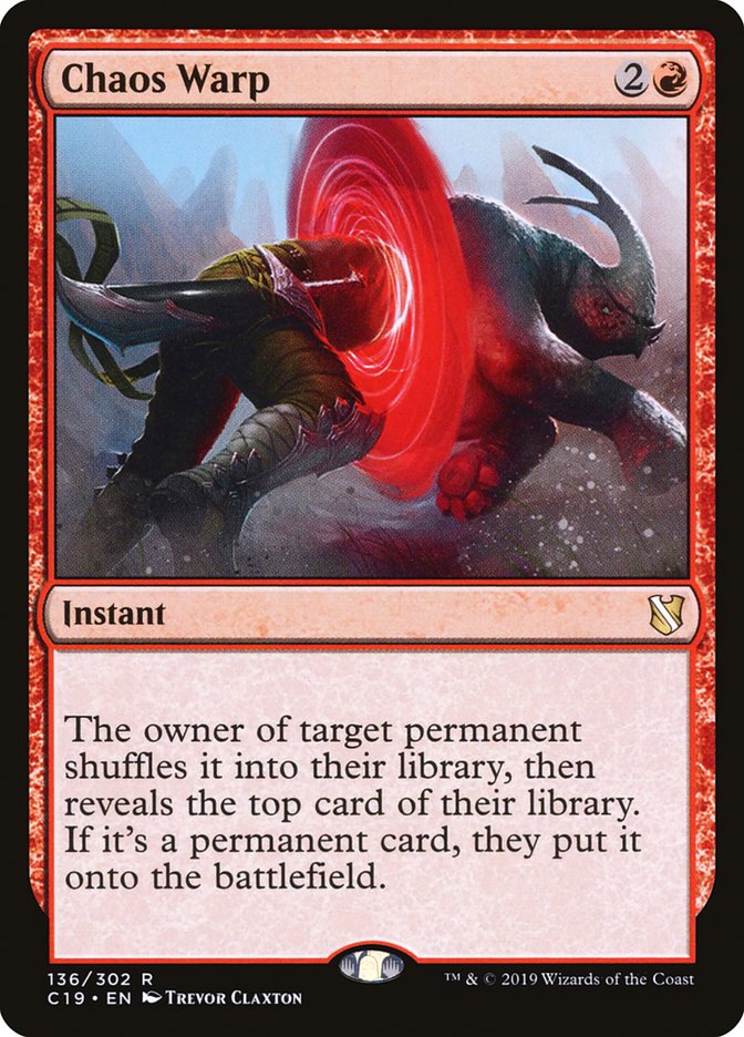 Chaos Warp [Commander 2019] | Dragon's Lair Comics and Fantasy Houston TX