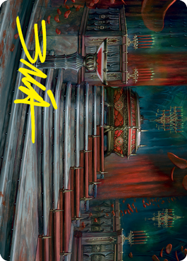 Edgar Markov's Coffin Art Card (Gold-Stamped Signature) [Innistrad: Crimson Vow Art Series] | Dragon's Lair Comics and Fantasy Houston TX