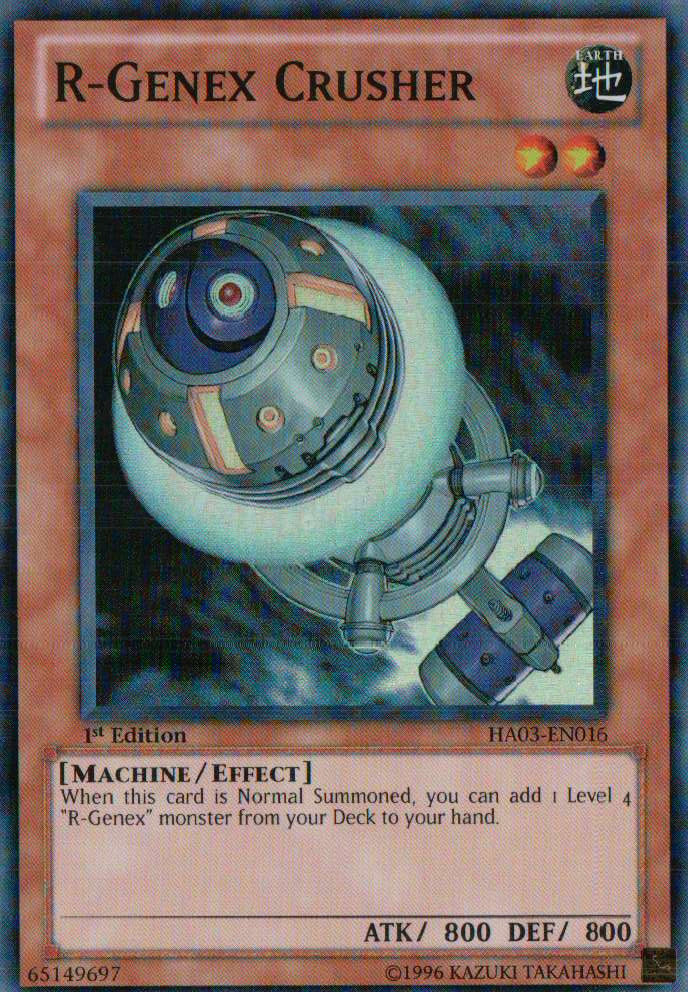 R-Genex Crusher [HA03-EN016] Super Rare | Dragon's Lair Comics and Fantasy Houston TX