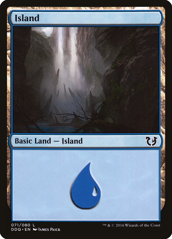 Island (71) [Duel Decks: Blessed vs. Cursed] | Dragon's Lair Comics and Fantasy Houston TX
