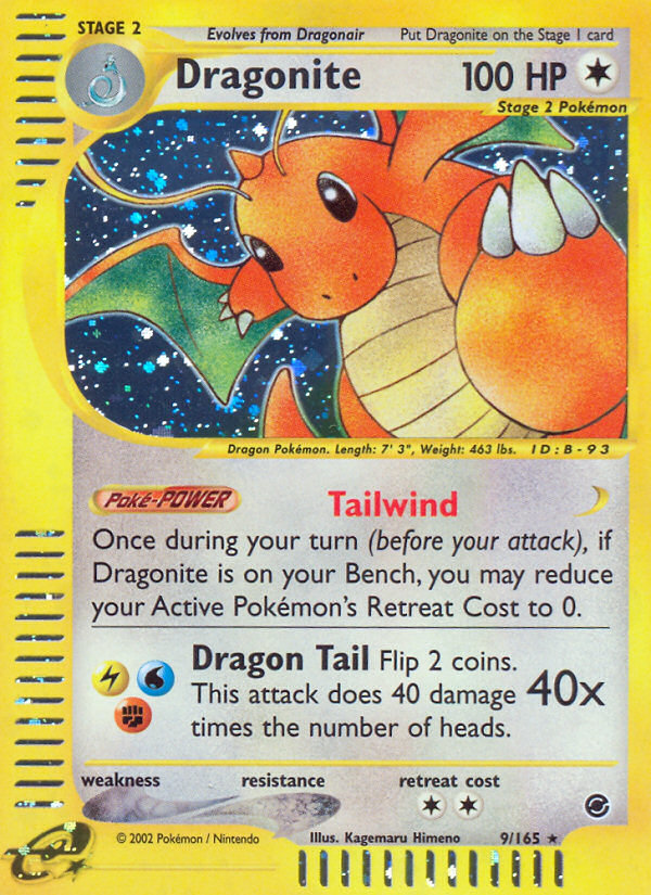 Dragonite (9/165) [Expedition: Base Set] | Dragon's Lair Comics and Fantasy Houston TX