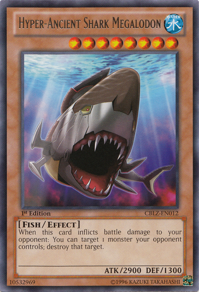 Hyper-Ancient Shark Megalodon [CBLZ-EN012] Rare | Dragon's Lair Comics and Fantasy Houston TX