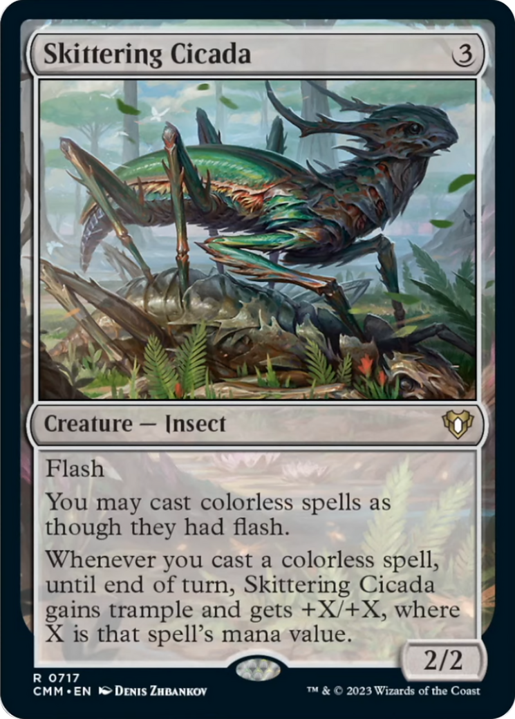 Skittering Cicada [Commander Masters] | Dragon's Lair Comics and Fantasy Houston TX