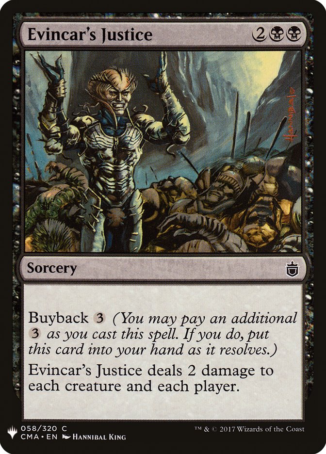 Evincar's Justice [Mystery Booster] | Dragon's Lair Comics and Fantasy Houston TX