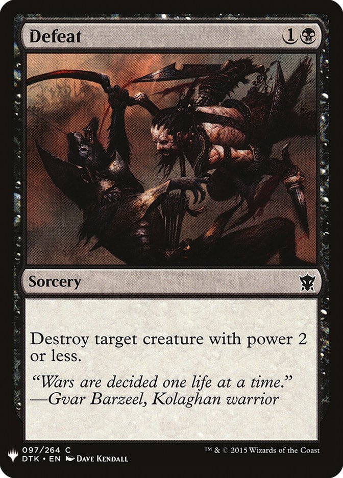 Defeat [Mystery Booster] | Dragon's Lair Comics and Fantasy Houston TX