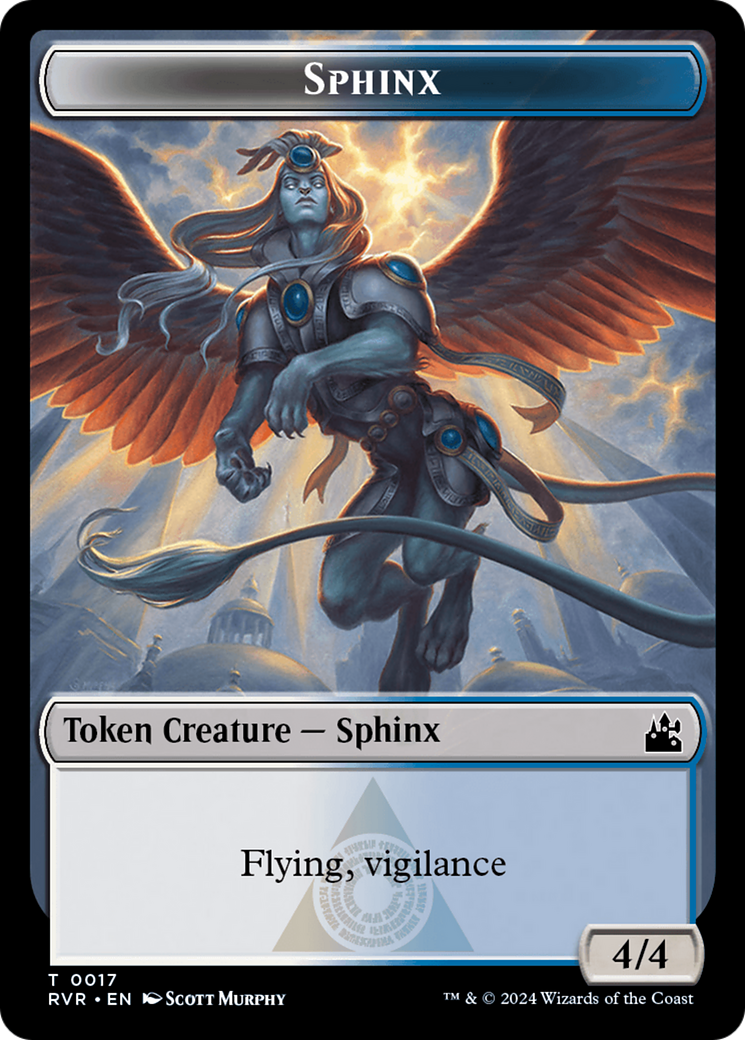 Saproling // Sphinx Double-Sided Token [Ravnica Remastered Tokens] | Dragon's Lair Comics and Fantasy Houston TX