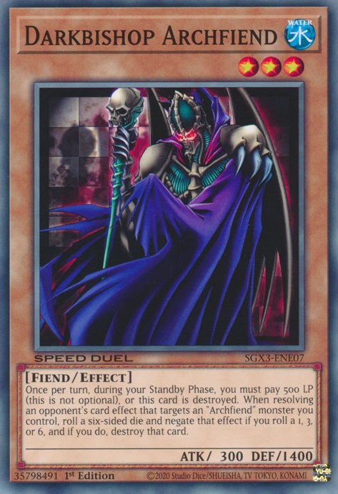 Darkbishop Archfiend [SGX3-ENE07] Common | Dragon's Lair Comics and Fantasy Houston TX