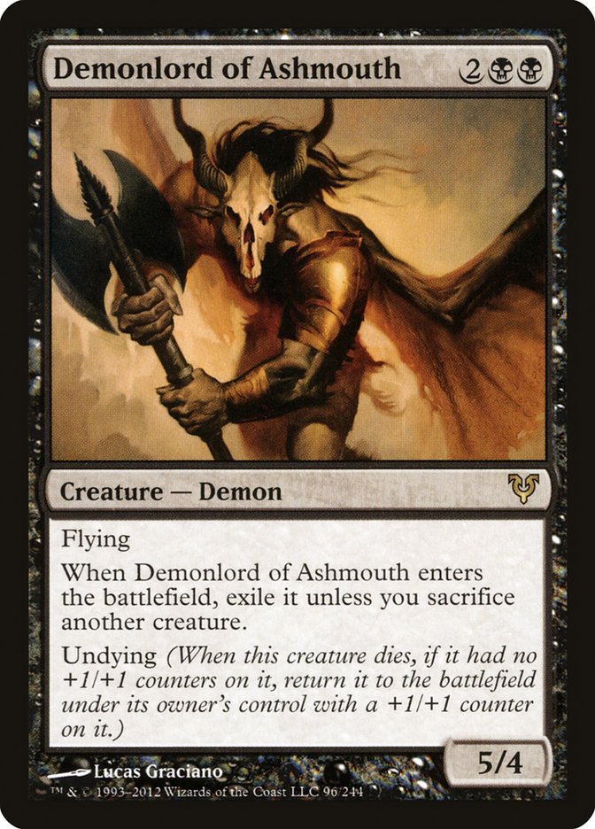 Demonlord of Ashmouth [Avacyn Restored] | Dragon's Lair Comics and Fantasy Houston TX