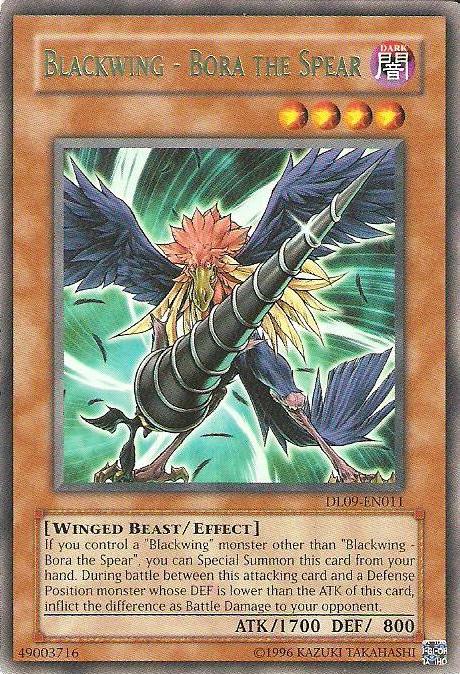 Blackwing - Bora the Spear (Green) [DL09-EN011] Rare | Dragon's Lair Comics and Fantasy Houston TX