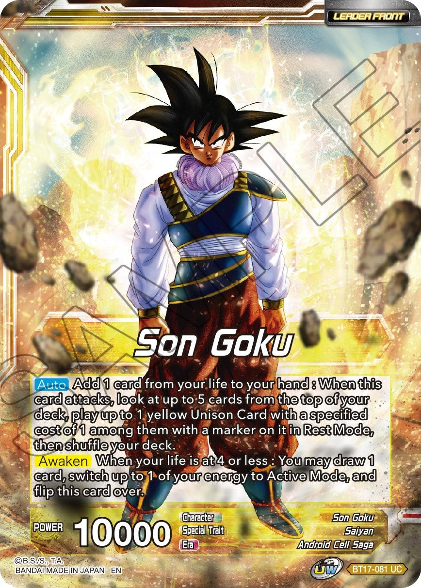 Son Goku // SS Son Goku, Fearless Fighter (BT17-081) [Ultimate Squad Prerelease Promos] | Dragon's Lair Comics and Fantasy Houston TX