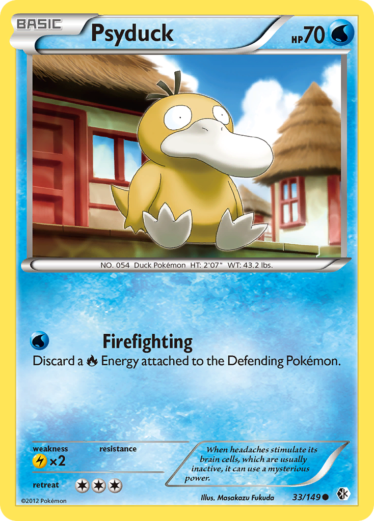 Psyduck (33/149) [Black & White: Boundaries Crossed] | Dragon's Lair Comics and Fantasy Houston TX