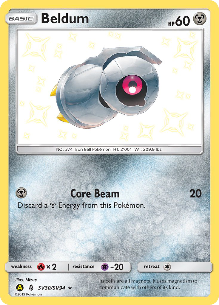 Beldum (SV30/SV94) [Sun & Moon: Hidden Fates - Shiny Vault] | Dragon's Lair Comics and Fantasy Houston TX