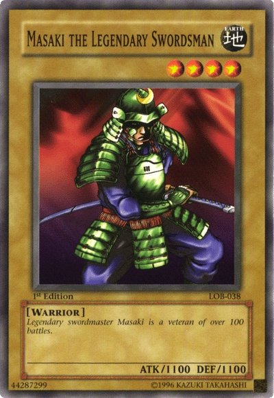 Masaki the Legendary Swordsman [LOB-038] Common | Dragon's Lair Comics and Fantasy Houston TX