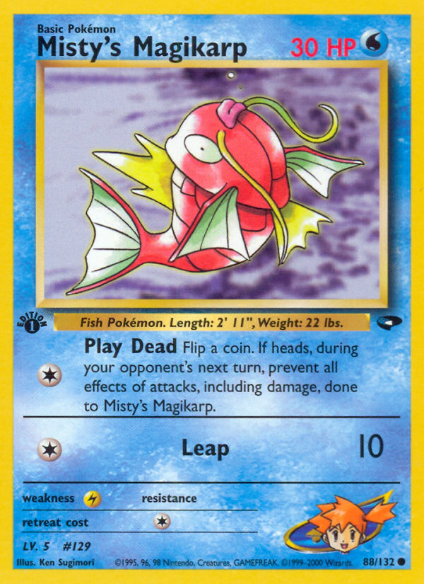 Misty's Magikarp (88/132) [Gym Challenge 1st Edition] | Dragon's Lair Comics and Fantasy Houston TX