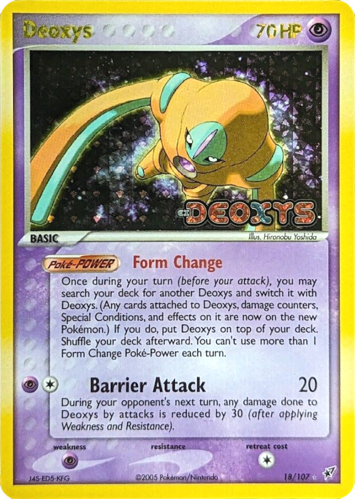 Deoxys (18/107) (Stamped) [EX: Deoxys] | Dragon's Lair Comics and Fantasy Houston TX