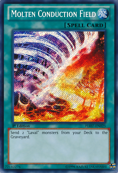 Molten Conduction Field [HA07-EN025] Secret Rare | Dragon's Lair Comics and Fantasy Houston TX