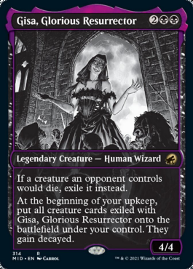 Gisa, Glorious Resurrector (Showcase Eternal Night) [Innistrad: Midnight Hunt] | Dragon's Lair Comics and Fantasy Houston TX