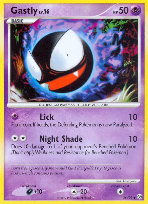 Gastly (36/99) [Platinum: Arceus] | Dragon's Lair Comics and Fantasy Houston TX