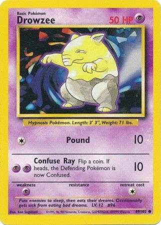 Drowzee (49/102) [Base Set Unlimited] | Dragon's Lair Comics and Fantasy Houston TX