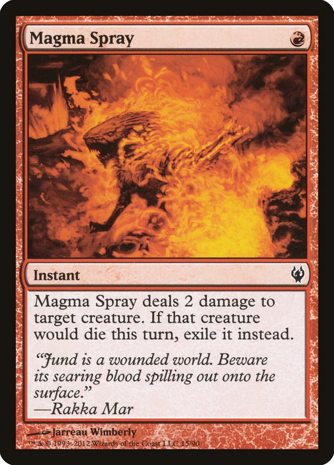Magma Spray [Duel Decks: Izzet vs. Golgari] | Dragon's Lair Comics and Fantasy Houston TX