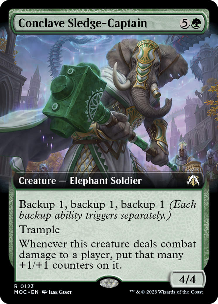Conclave Sledge-Captain (Extended Art) [March of the Machine Commander] | Dragon's Lair Comics and Fantasy Houston TX
