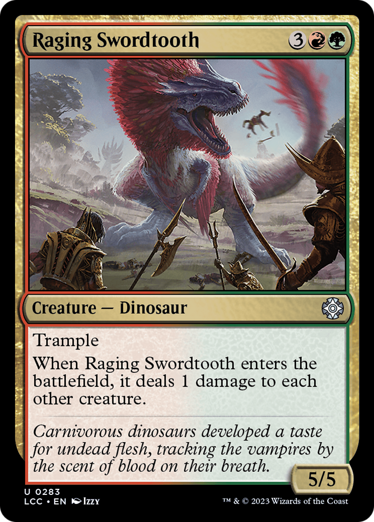 Raging Swordtooth [The Lost Caverns of Ixalan Commander] | Dragon's Lair Comics and Fantasy Houston TX
