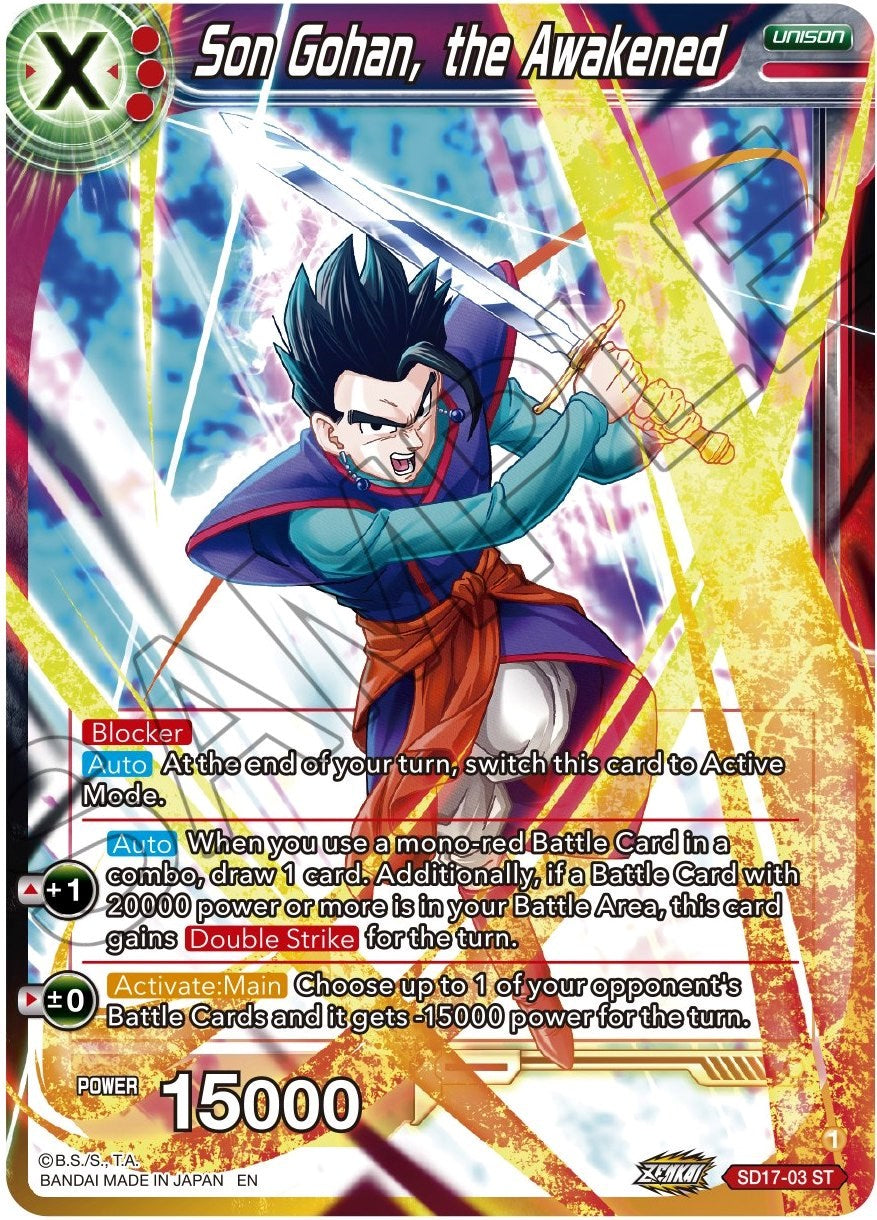Son Gohan, the Awakened (SD17-03) [Dawn of the Z-Legends] | Dragon's Lair Comics and Fantasy Houston TX