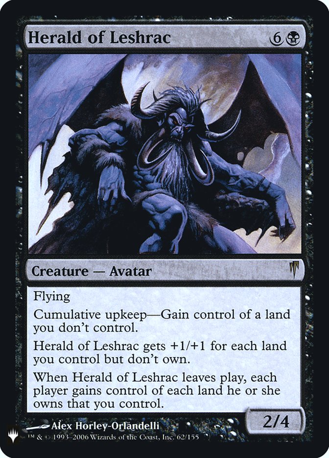 Herald of Leshrac [Mystery Booster] | Dragon's Lair Comics and Fantasy Houston TX