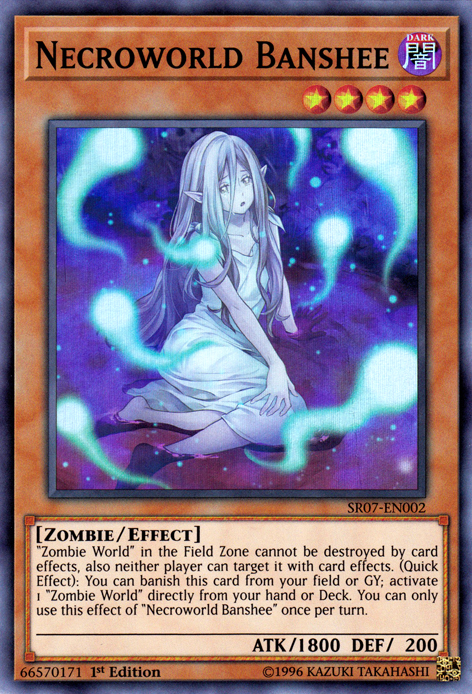 Necroworld Banshee [SR07-EN002] Super Rare | Dragon's Lair Comics and Fantasy Houston TX