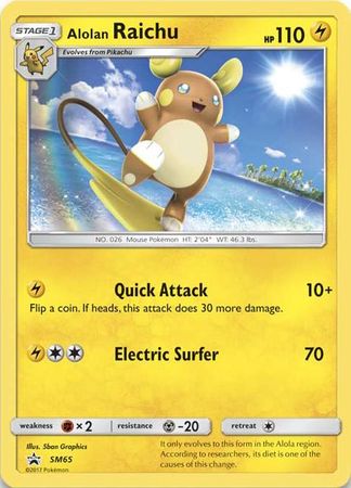 Alolan Raichu (SM65) (Jumbo Card) [Sun & Moon: Black Star Promos] | Dragon's Lair Comics and Fantasy Houston TX
