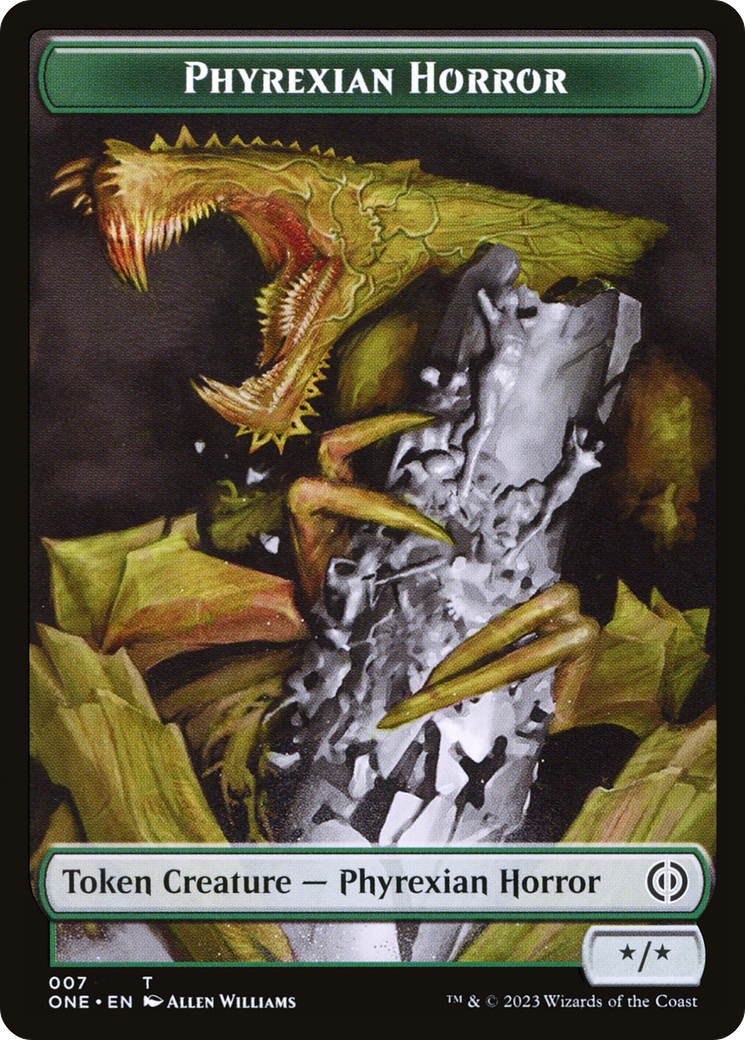 Phyrexian Horror Token (007) [Phyrexia: All Will Be One Tokens] | Dragon's Lair Comics and Fantasy Houston TX