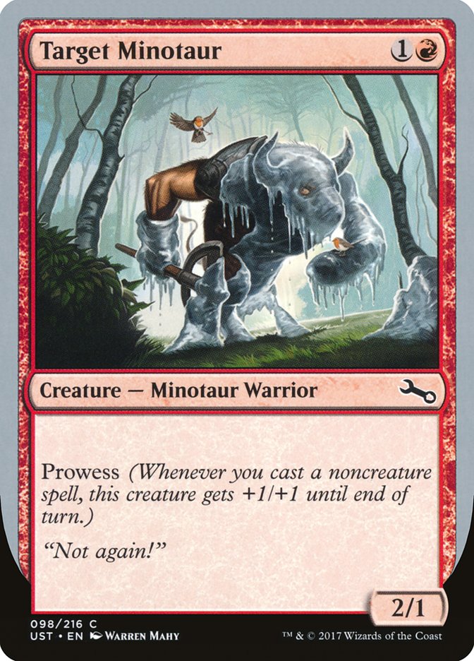 Target Minotaur (Ice Art) [Unstable] | Dragon's Lair Comics and Fantasy Houston TX