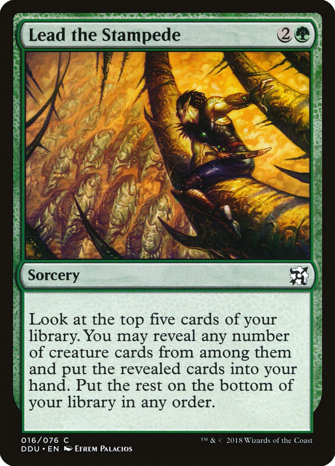 Lead the Stampede [Duel Decks: Elves vs. Inventors] | Dragon's Lair Comics and Fantasy Houston TX