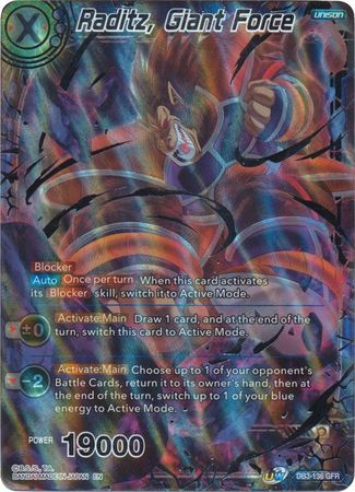 Raditz, Giant Force (DB3-136) [Giant Force] | Dragon's Lair Comics and Fantasy Houston TX